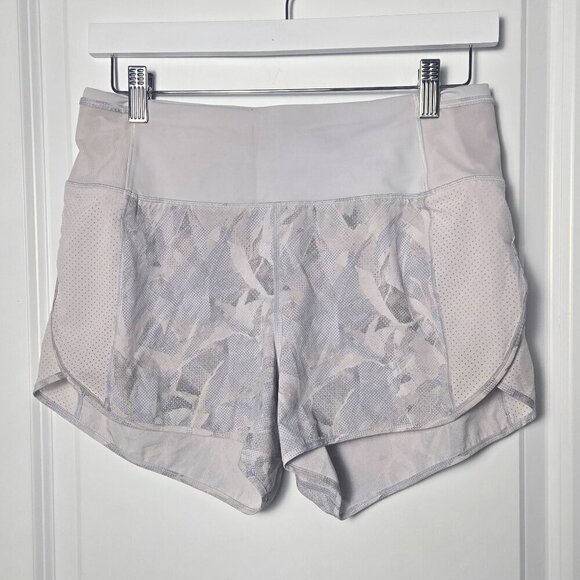 Lululemon Real Quick Short *Perforated 3.5" - 6 Jasmine White Multi - Picture 3 of 6